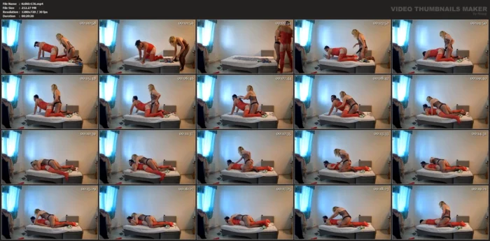 Red And Black Pegging Like Man And Woman - KELLY AERICK / R0XY - MP4