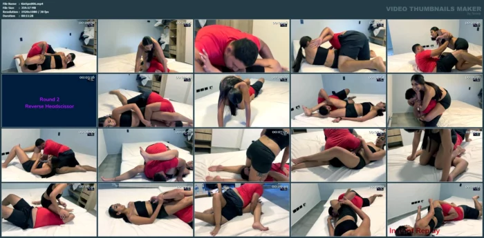 Andrea Vs Pablo - Competitive Scissor Escape Challenge - KINKSPORTS - MP4