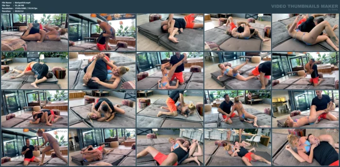 Catherine Vs Kevin - Raw And Unedited - Round 1 - Front Headscissors - KINKSPORTS - MP4