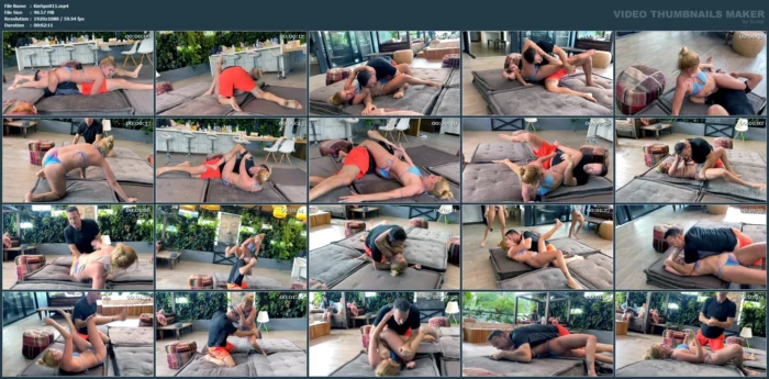 Catherine Vs Kevin - Raw And Unedited - Round 2 - Reverse Headscissors - KINKSPORTS - MP4