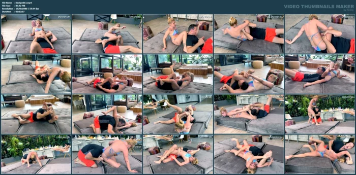 Catherine Vs Kevin - Raw And Unedited - Round 4 - Figure Four From Behind - KINKSPORTS - MP4