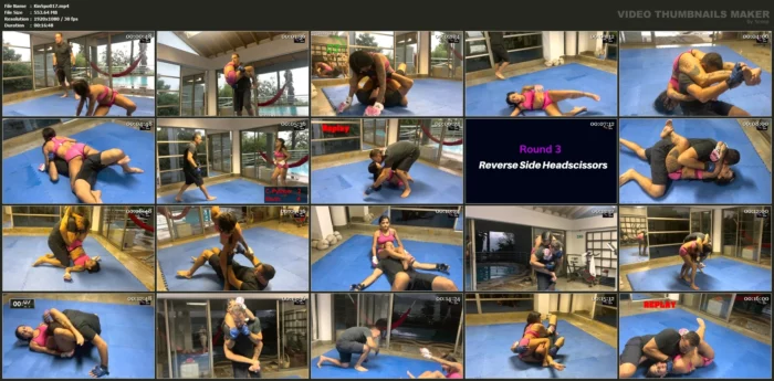 Chica Python Vs Kevin - Chica In Pink - KINKSPORTS - MP4