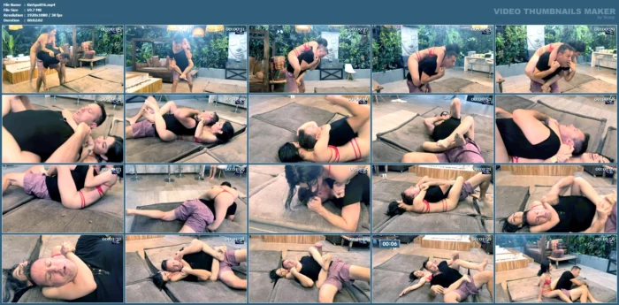 Laura B Vs Kevin Round 5 - Surprise Rear Naked Choke - KINKSPORTS - MP4
