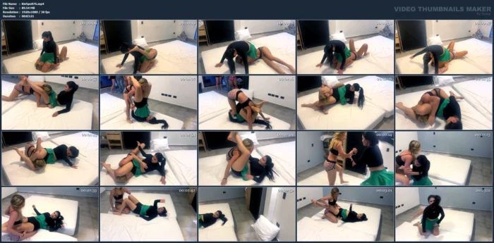 Laura Vs Valeria Round 3 - Laura Schoolgirl Pin - KINKSPORTS - MP4