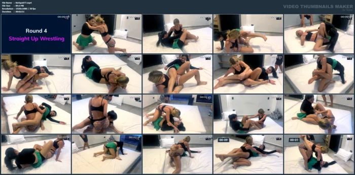 Laura Vs Valeria Round 4 - Straight Up Wrestling - KINKSPORTS - MP4