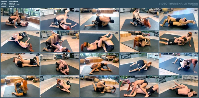 Natalia Vs Manuel - Competitive Scissor Escape Wrestling - KINKSPORTS - MP4