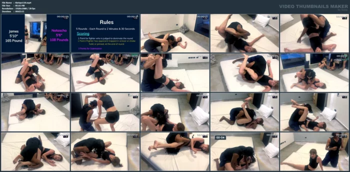 Natascha Vs James Round 1 - Triangle Choke - KINKSPORTS - MP4
