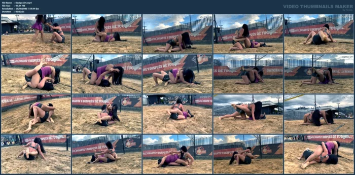Serafina Vs Valentina Sand Wrestling - Round 4 - Straight Up - KINKSPORTS - MP4