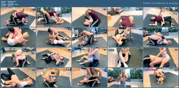 Underground Mixed Wrestling Club - Valeria Vs Kevin - Blonde Squeeze - KINKSPORTS - MP4