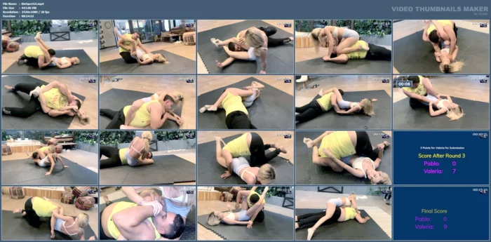 Valeria Vs Pablo - Petite Gym Girl In Size Mismatch - KINKSPORTS - MP4