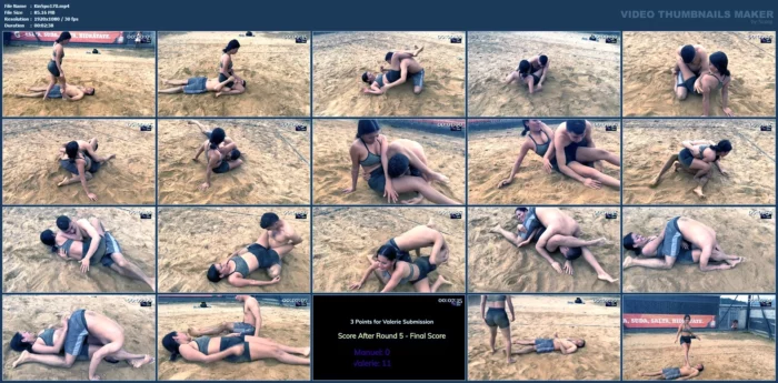 Valerie Vs Manuel Round 5 - Schoolgirl Pin - KINKSPORTS - MP4