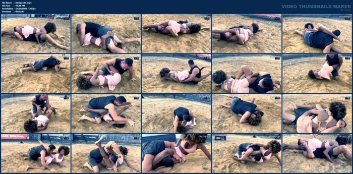 Yesenia Vs Kevin Round 2 - Reverse Headscissors - KINKSPORTS - MP4