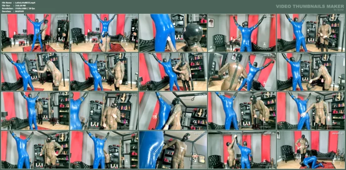 Beating Her Gimp - LADY VALESKA - MP4