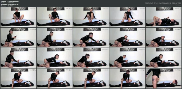 Bound Teased And Eating Cum - LADY VALESKA - MP4