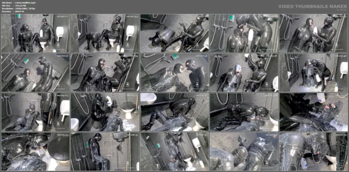 Cold Milk Splosh Domination For Rubber Dolly - LADY VALESKA - MP4