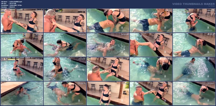 Dunked In The Pool - LADY VALESKA - MP4