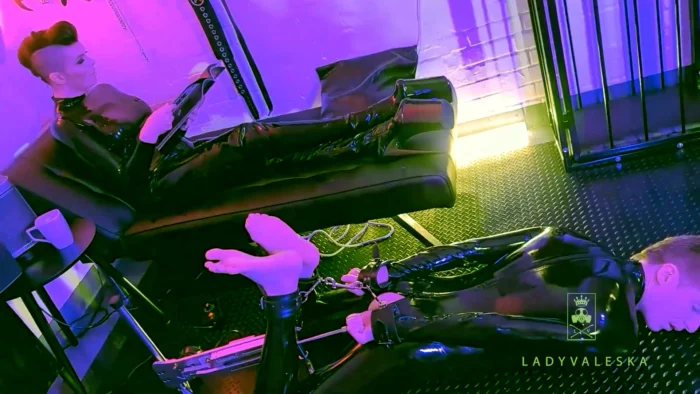Gimp Ignored On The Fucking Machine - LADY VALESKA - MP4