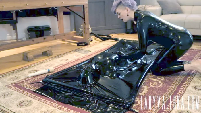 Lady Valeska - Rubbertoy In The Vacbed Part 2 - LADY VALESKA - MP4