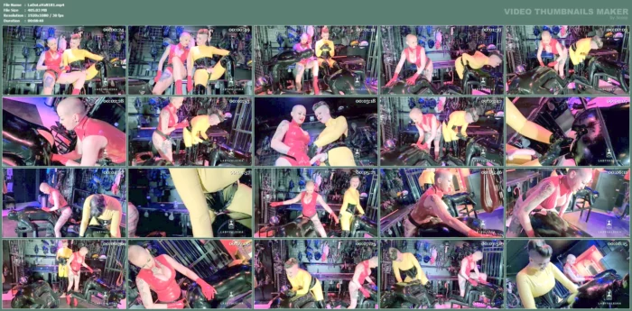 Latex Dommes Ride Their Gimps - LADY VALESKA - MP4
