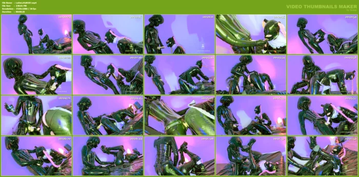 Latex Kigurumi Pegs Rubber Dolly - LADY VALESKA - MP4