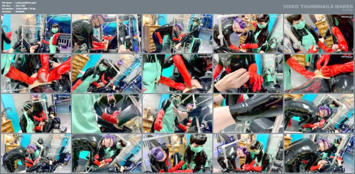 Latex Nurses Fist Their Gimp - LADY VALESKA - MP4