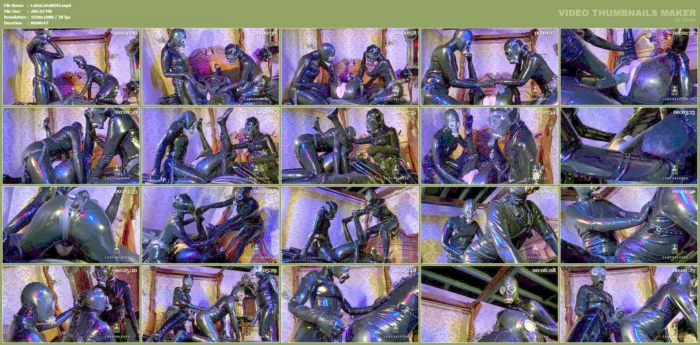 Pegging In Heavy Rubber And Gas Masks - LADY VALESKA - MP4