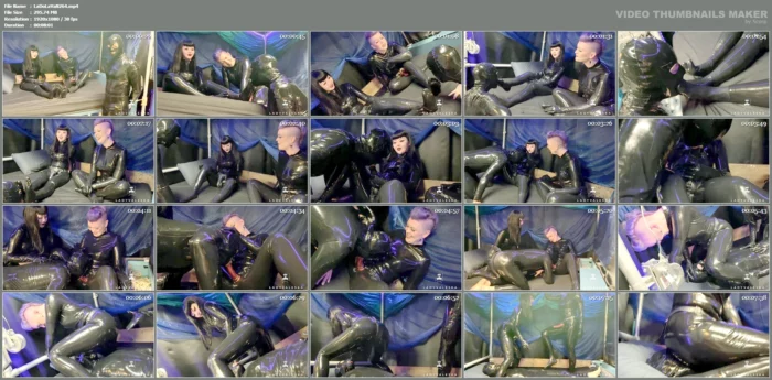 Rubber Dommes Have Latex Toes And Strap On Worshipped - LADY VALESKA - MP4