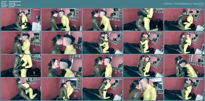 Rubber Queens Make Out On The Bed - LADY VALESKA - MP4