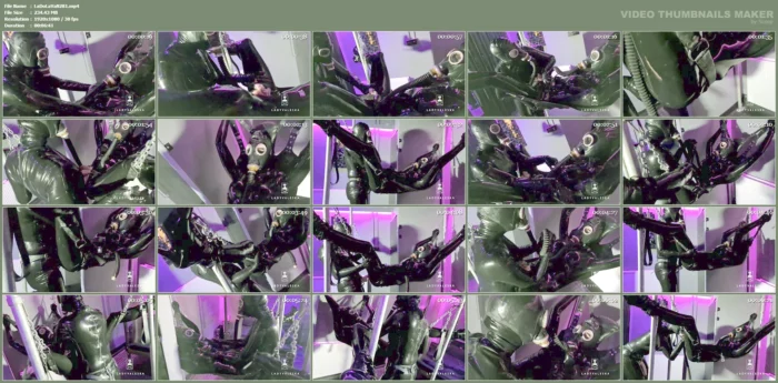 Silent Heavy Rubber Strap On Fucking - LADY VALESKA - MP4