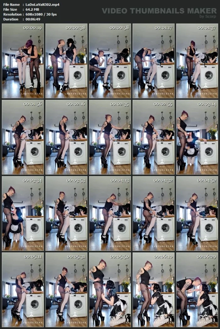 Sissy Maid Used And Fucked - LADY VALESKA - MP4