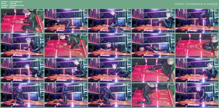 Teased In The Vac Bed By Latex Goddess - LADY VALESKA - MP4
