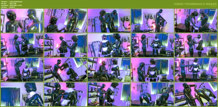 Transformed Into A Latex Kigurumi Maid - LADY VALESKA - MP4
