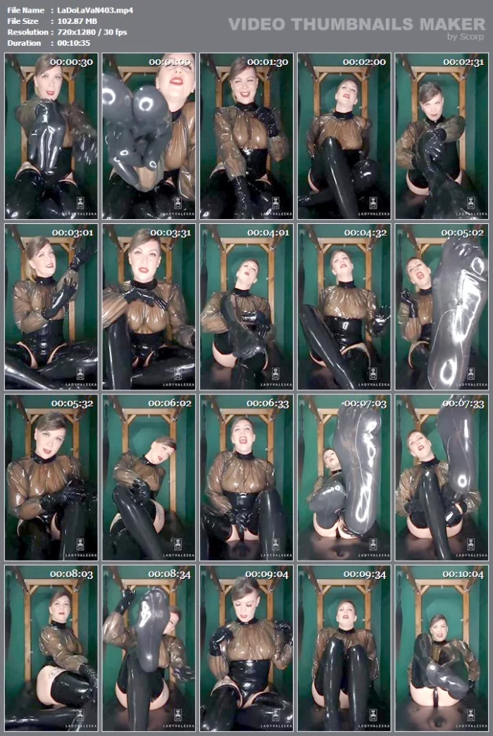 Worship Me In Latex - LADY VALESKA - MP4
