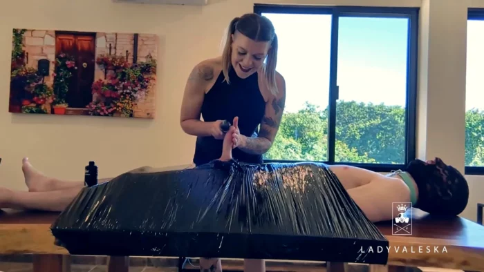 Wrapped Teased And Denied - LADY VALESKA - MP4