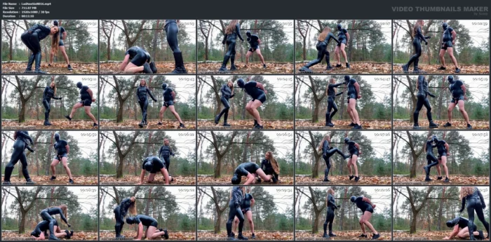 Ballbusting Hard For Latex Worm - LADYANNABELLE666 - MP4
