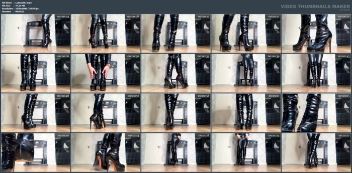 Sexy Black Thigh High Boots - LADEY LUSH - MP4