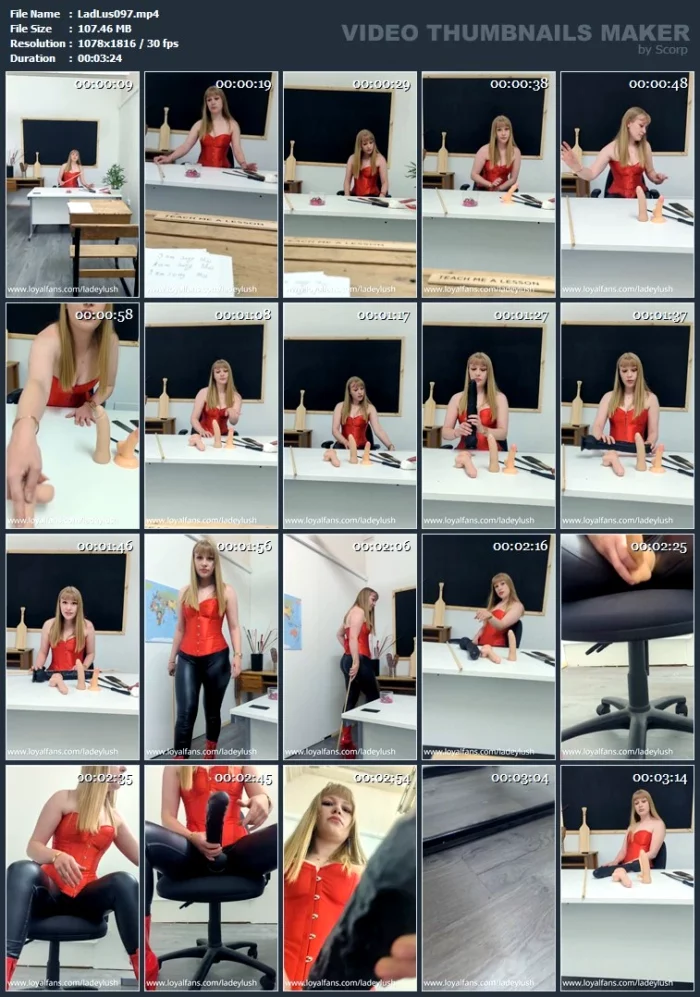 You Need To Be Taught A Lesson - LADEY LUSH - MP4