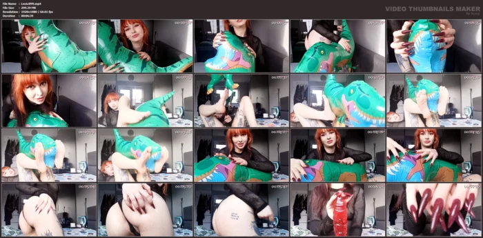Playing With My Long Nails With Balloon - LUNASTAZJA - MP4
