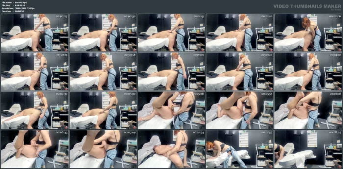 Ex-Wife Pegging Her Husband With A Strapon. He Does It Very Hard, You Can See A Big Cumshot - LUTOST - MP4