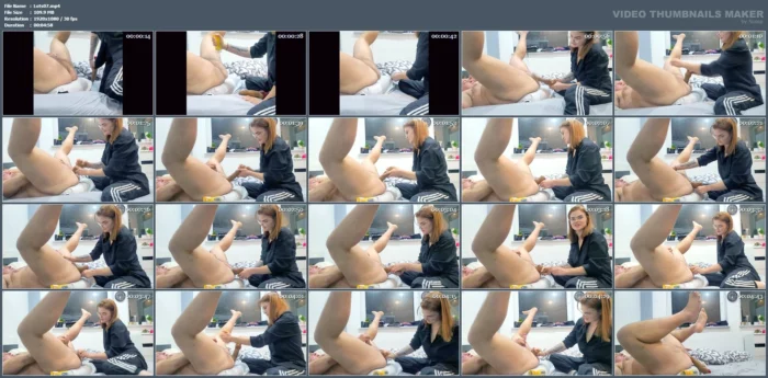 Femdom Stepsister Wanted To Help Her Stepbrother With Jerking By Pegging, She Penetreate His As By Dildo - LUTOST - MP4