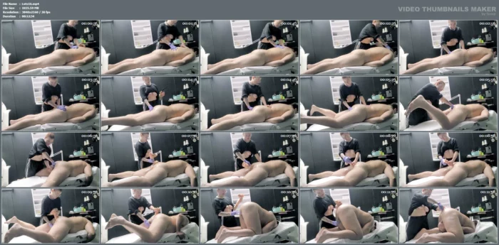 Masseuse Massages His Back, Then His Cock, And Starts Pegging Him Until He Falls Over With The Bed - LUTOST - MP4