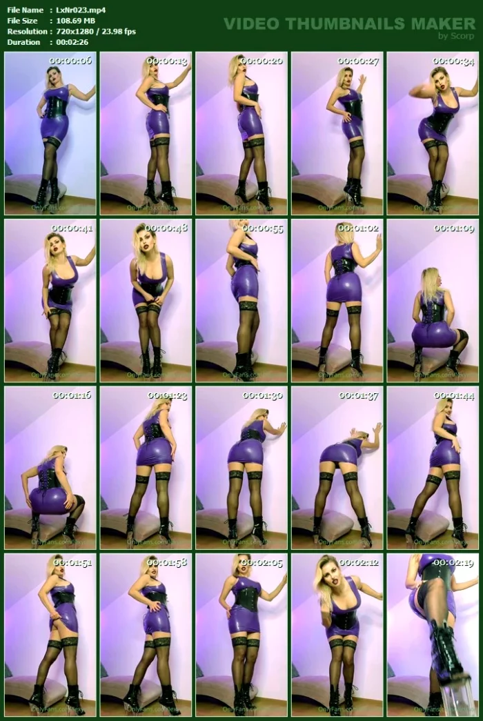 Clean Up My Sweaty Ass In Latex - LEXY NOIR / OBEYLEXYNOIR - MP4