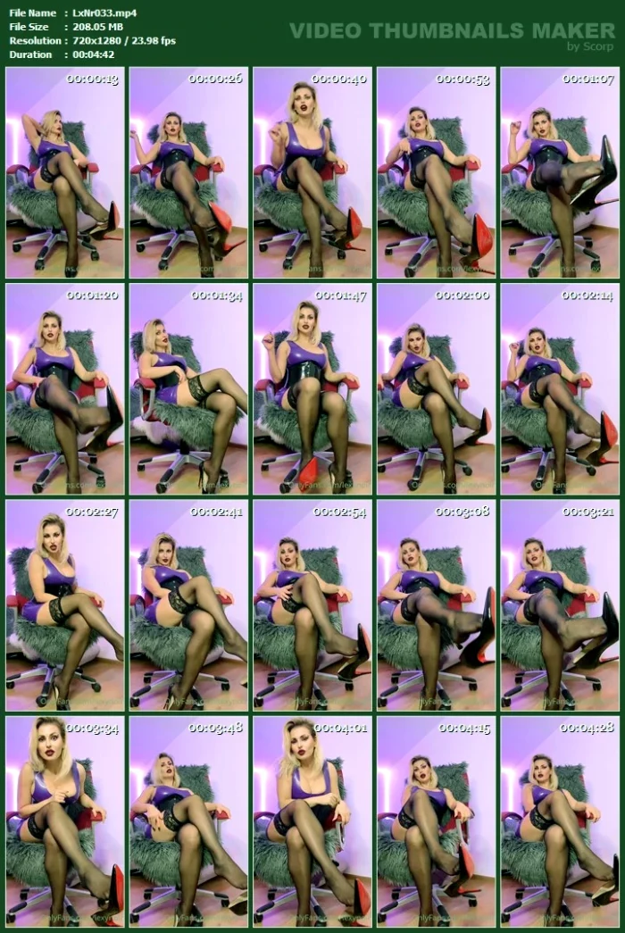 Female Boss Dangles Her Stilettos Humiliating And Arousing You With Her Perfect Legs In Stockings - LEXY NOIR / OBEYLEXYNOIR - MP4