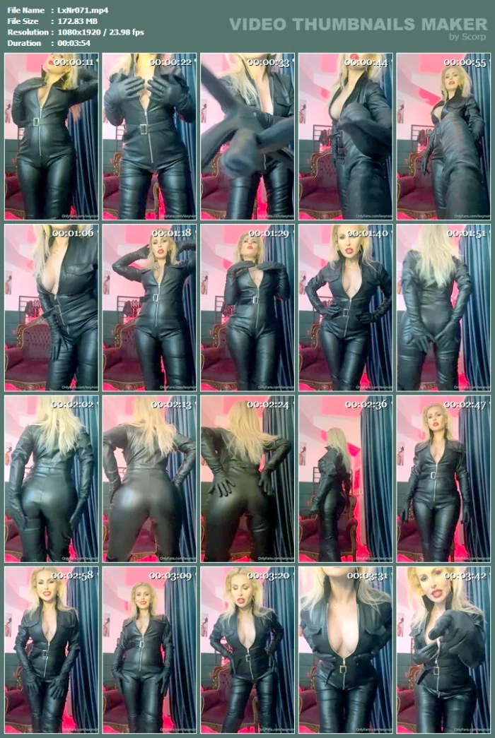 Leather Goddess Is Talking, You Kneel And Listen Carefully - LEXY NOIR / OBEYLEXYNOIR - MP4