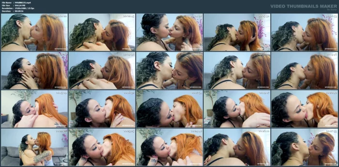 Kissing Skinny Girl Vs Big Butt - MFVIDEO XXX - MP4