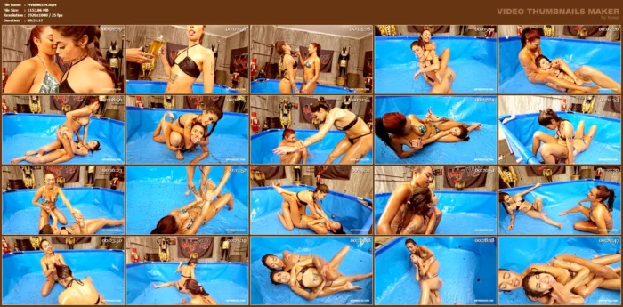 Real Cat Fight In Oil - Vol #249 - Suzy G Vs Jenny - MFVIDEO XXX - MP4