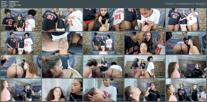 Spitting Stepsisters Interracial Vol # 216 Meg, Scarlet And Grazi Black - MFVIDEO XXX - MP4