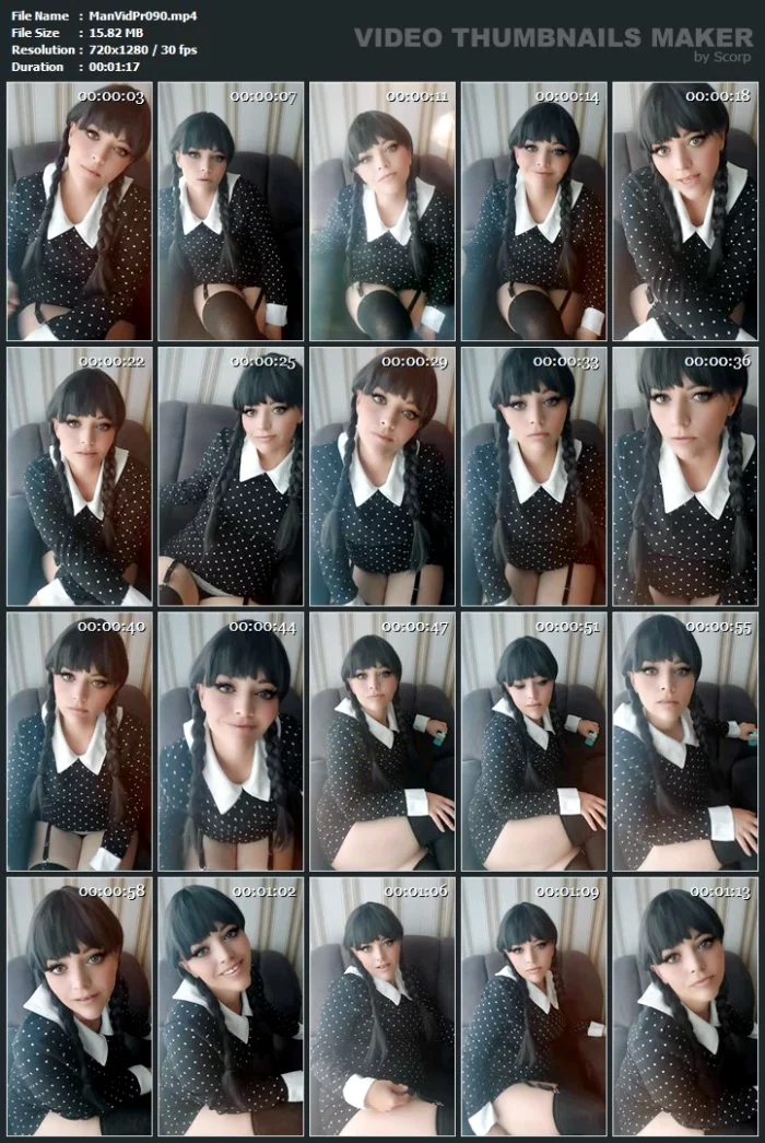 Sapphirestyle90 - Wednesday Addams The Darkness Is My Friend - MANYVIDS PREMIUM - MP4