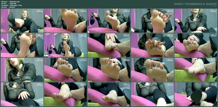 Cumcream And Clean My Naked Feet - MISS ADRASTEA - MP4