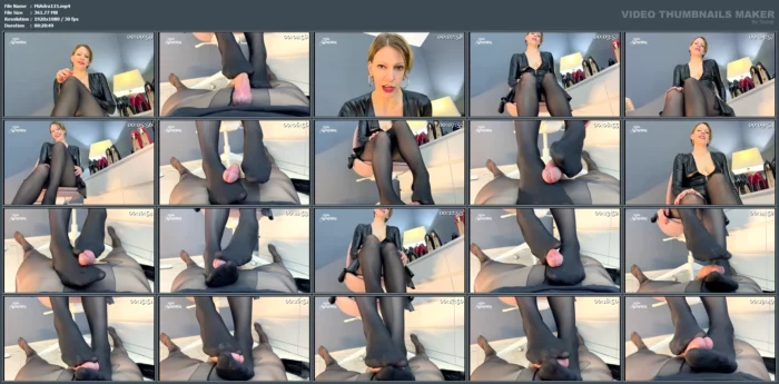 Footjob Edgeplay In Wolford Neon 40 - MISS ADRASTEA - MP4